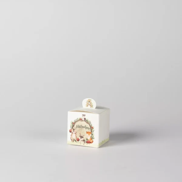 Μπομπονιέρα με θέμα τα ζωάκια του δάσους